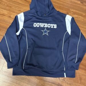 Reebok  Cowboys Hoodie - Navy and White